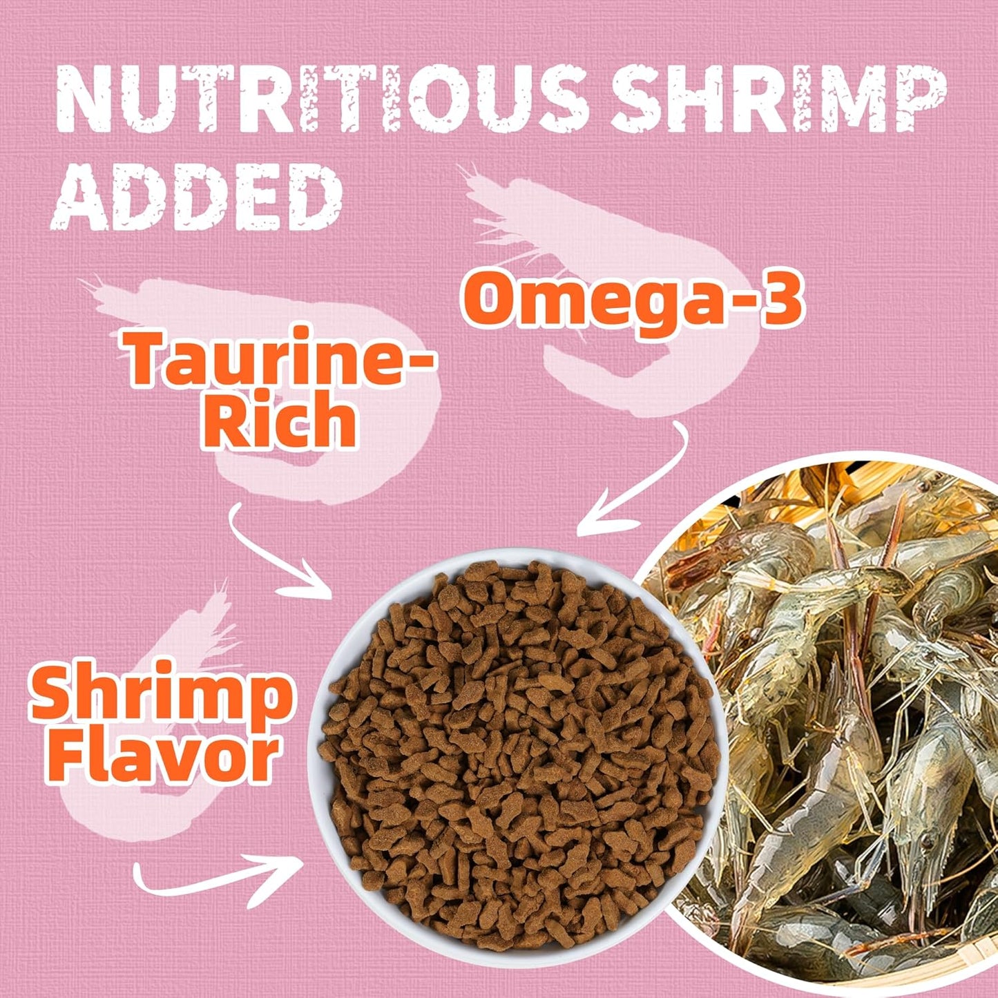 Just Try 16 OZ Shrimp Cat Treats - Grain Free, Crunchy Cat Snacks with Real Shrimp & Krill Oil for Cats, Omega-3 for Skin & Coat, Training Treats