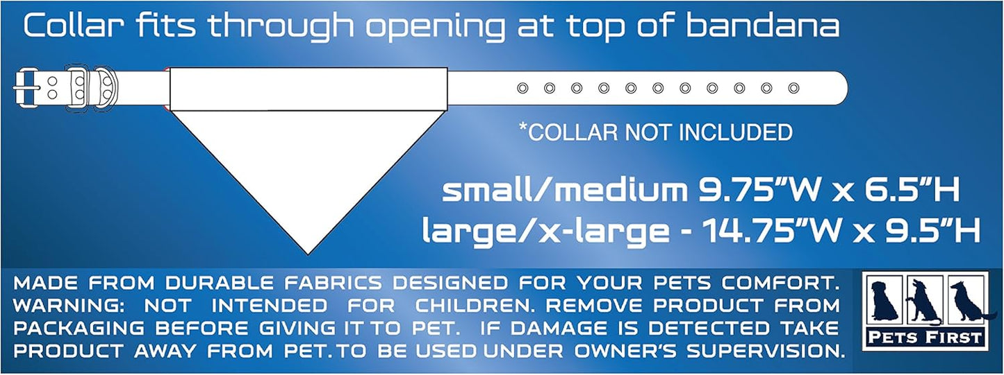 Pets First Collegiate Pet Accessories, Reversible Bandana, Iowa Hawkeyes, Small/Medium