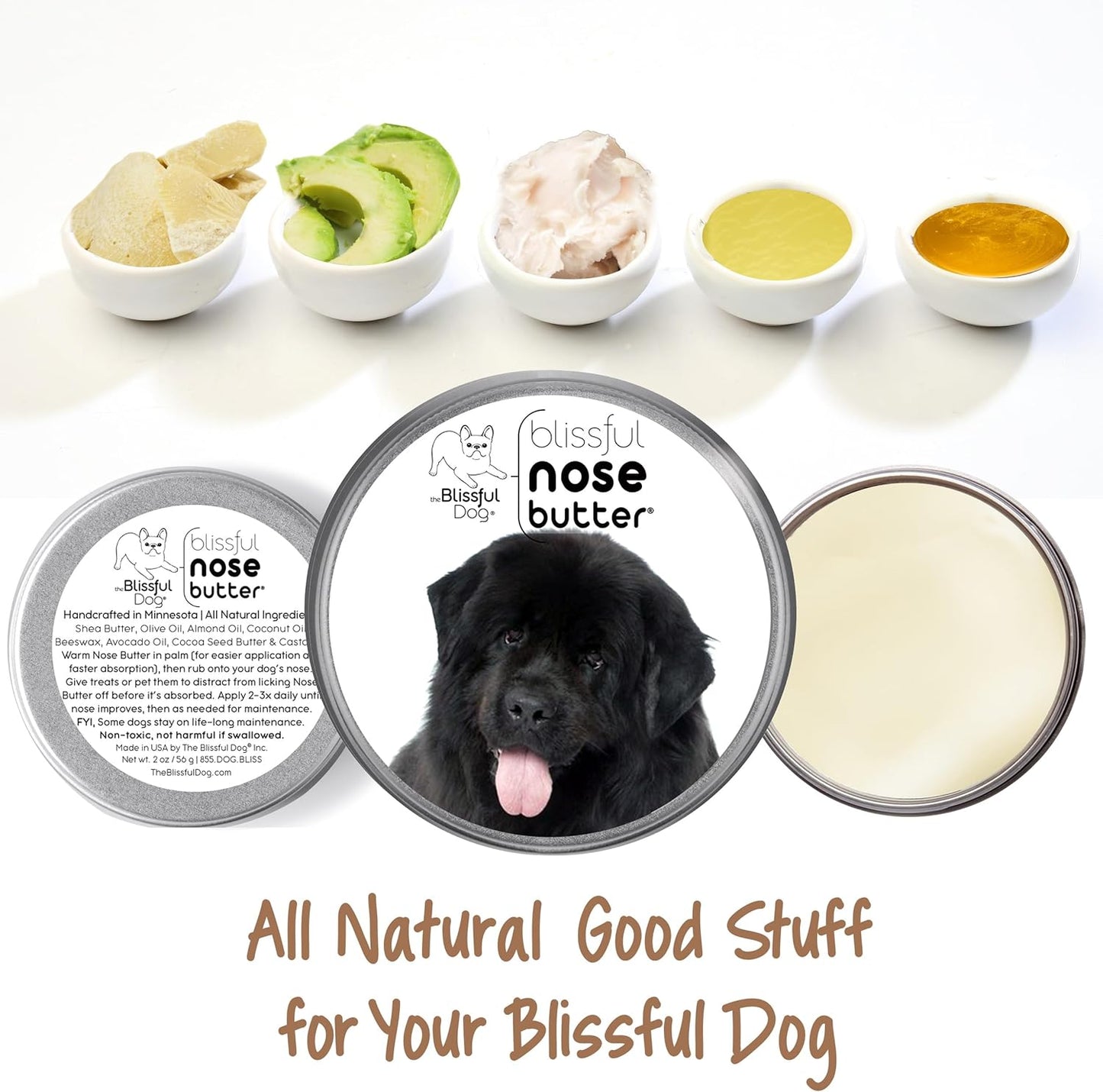 The Blissful Dog Newfoundland Unscented Nose Butter - Dog Nose Butter, 2 Ounce