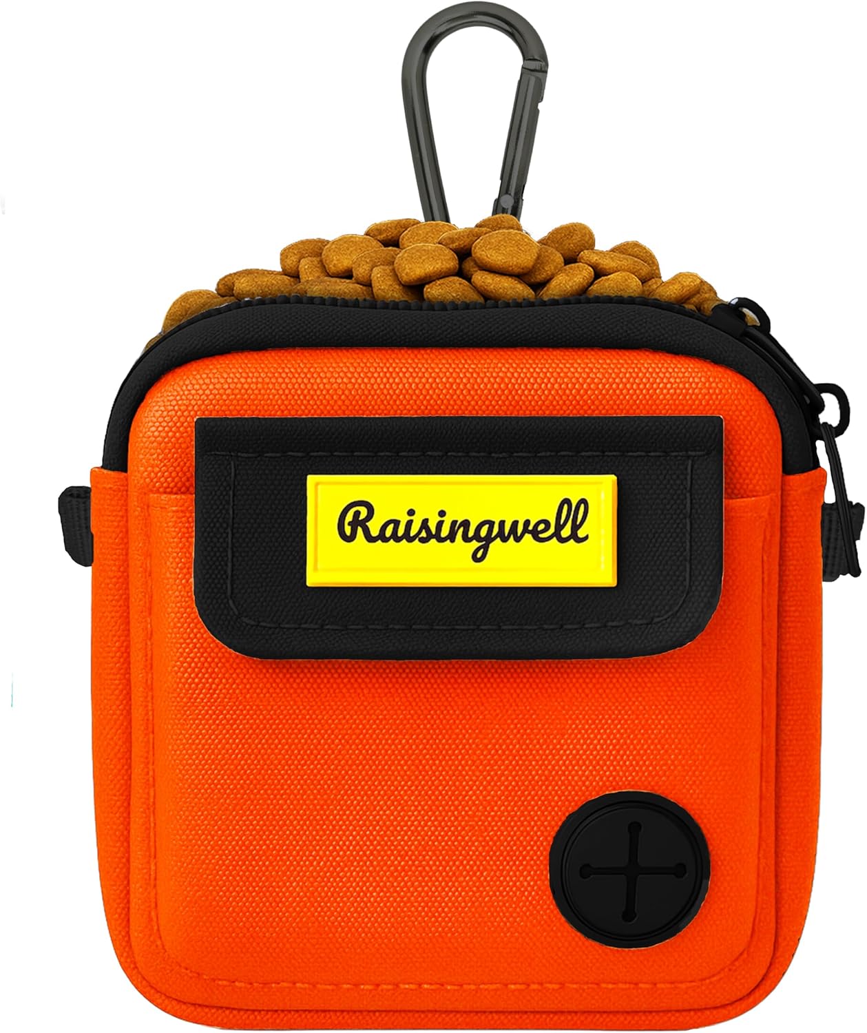 Dog Treat Pouch for Pet Walking and Training with Clicker, Poop Bags and Three Bags Design Small Fanny Zipper Pack Holder for Puppy Snack Dispenser Kit for Leash and Outdoor Use (Blue)