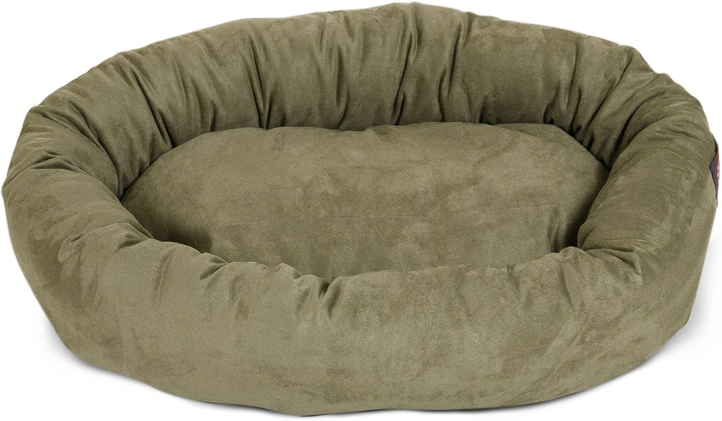 Majestic Pet Villa 32 Inch Shredded Memory Foam Dog Bed for Medium Sized Dogs 32x23x7 Inch–Orthopedic Dog Bed - Durable Pet Bed - Washable Medium Pet Bed with Head Support-Vintage