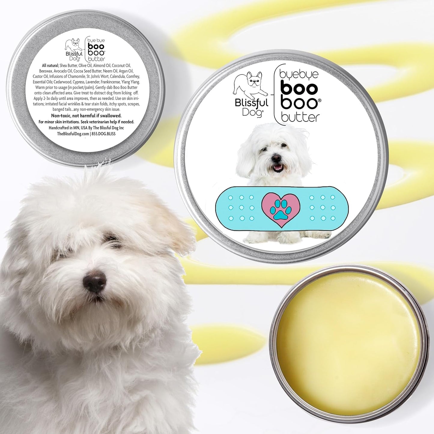 The Blissful Dog Coton De Tulear Boo Boo Butter, 1 oz