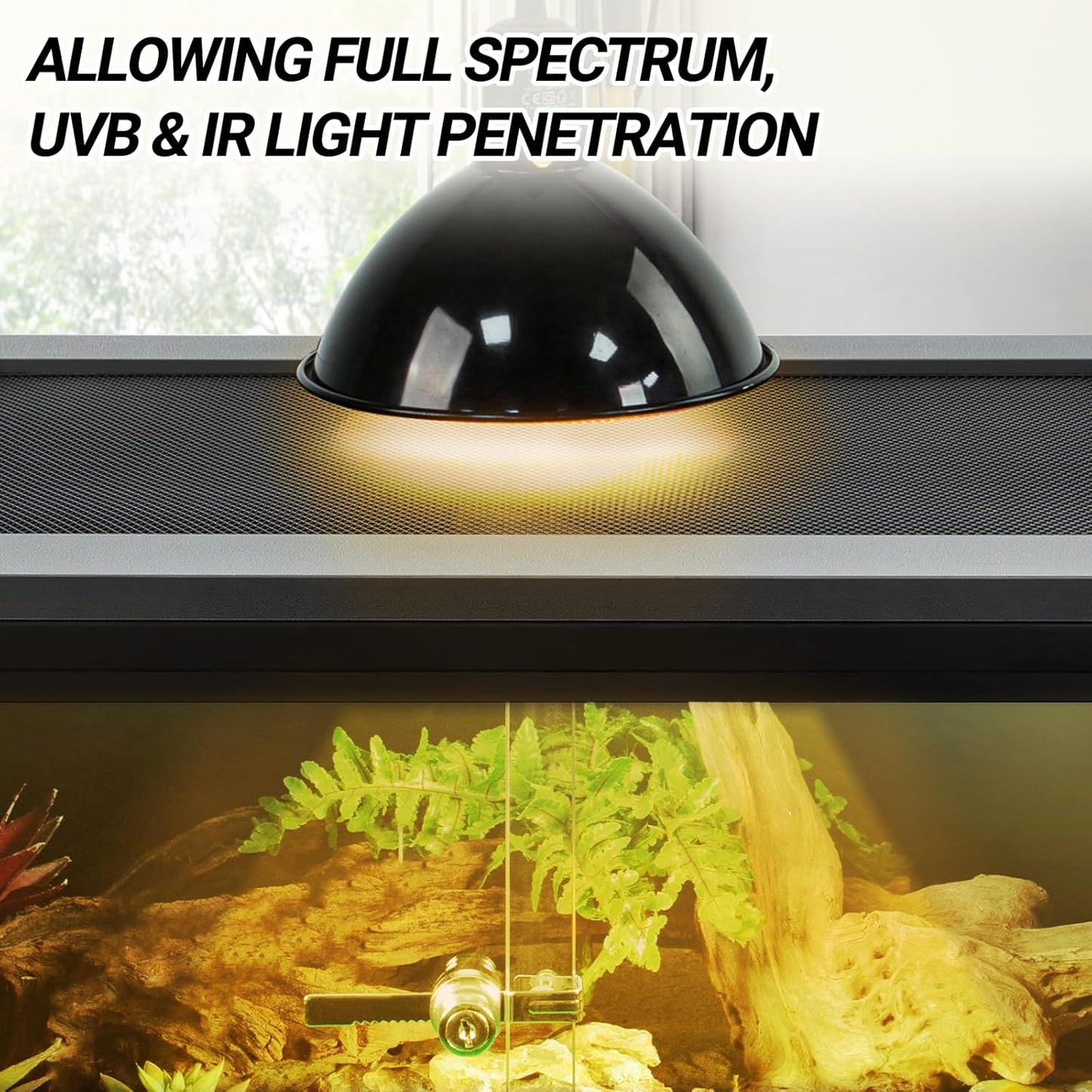 REPTI ZOO 20 Gallon PVC Reptile Tank, 30x12x12 inch Reptile Terrarium for Crested Gecko Frog Lizard Snake Turtle Hermit Crab, Leopard Gecko Enclosure with Sliding Door & Screen Ventilation