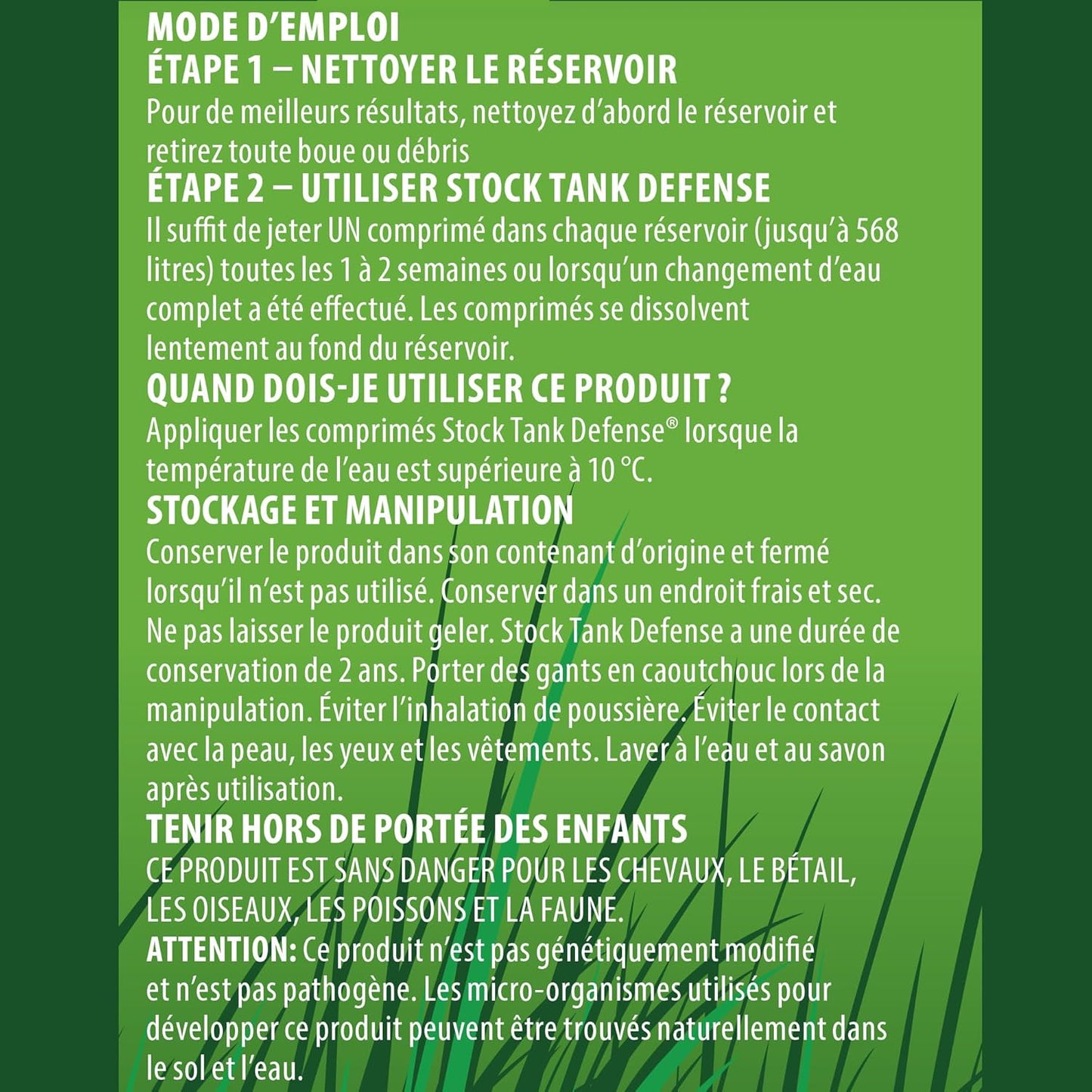 Airmax Stock Tank Defense, Livestock Water Trough Cleaner, Clean Drinking Tanks for Horse, Cattle, Goat & Chicken, Safe & Easy-to-Use Cleaning Tablet Treatment for Farming & Agricultural Use, 24 Tabs