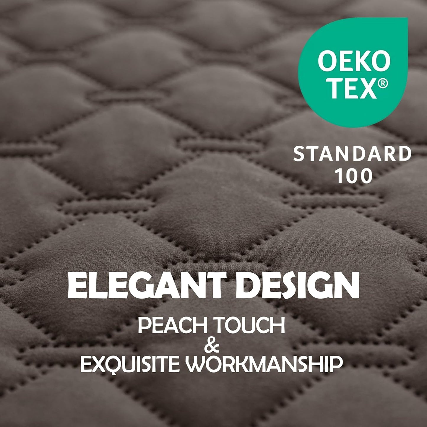 gogobunny 100% Double Sided Waterproof Dog Blanket Soft Pet Bed Cover Reversible Protect Furniture Couch Sofa Car for Puppy Cat Kids (Dark Walnut/Light Walnut, 30x30 Inch (Pack of 1))