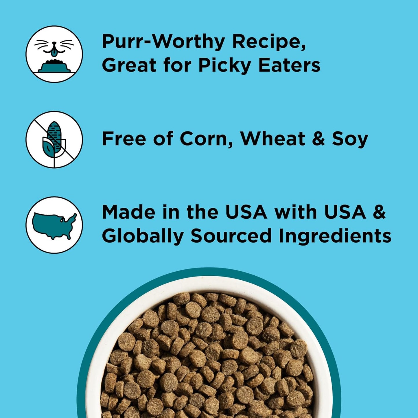 BIXBI Liberty Dry Food Indoor Cat Health Chicken & Salmon Recipe, 3lb