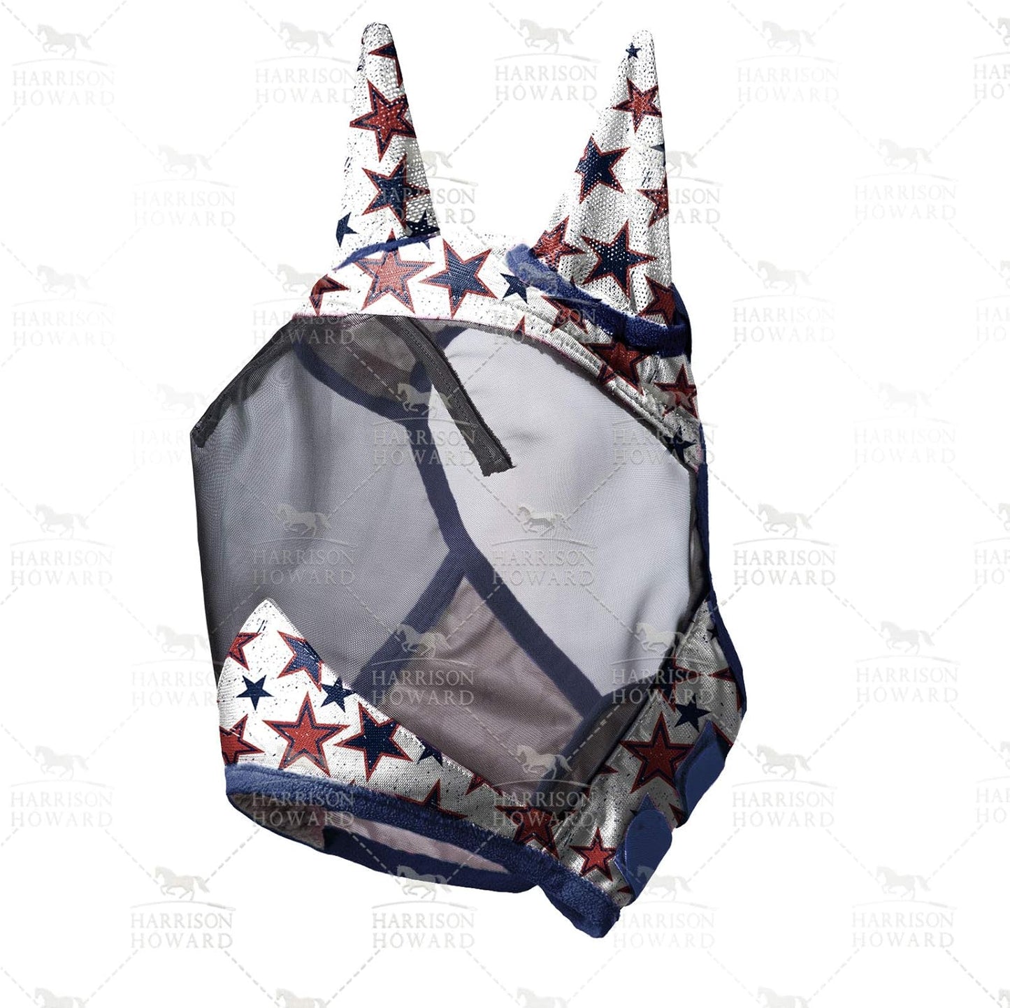 Harrison Howard LumiVista Horse Fly Mask Standard with Ears UV Protection for Horse Dream Star L Full Size