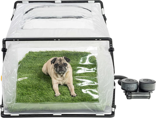 MIRA Safety FirstBreed Collapsible CBRN Animal Ark Dog Gas Mask | Military-Grade Enclosure and Protection for Dogs & Cats (Standard Kit (No MB-90 PAPR or Filters))