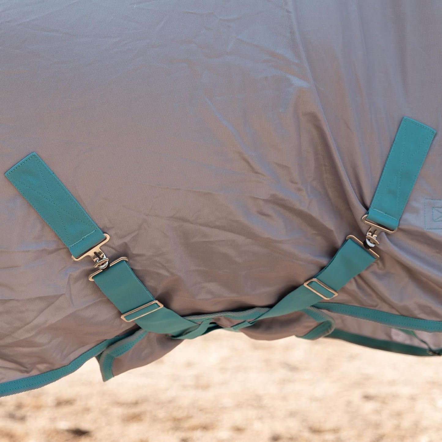 Horse Fly Sheet with Detachable Neck Cover & Belly Wrap, Adjustable Fly Sheet for Horses, Ventilated Airflow Mesh Equine Cooling Summer Flysheet Grey 78