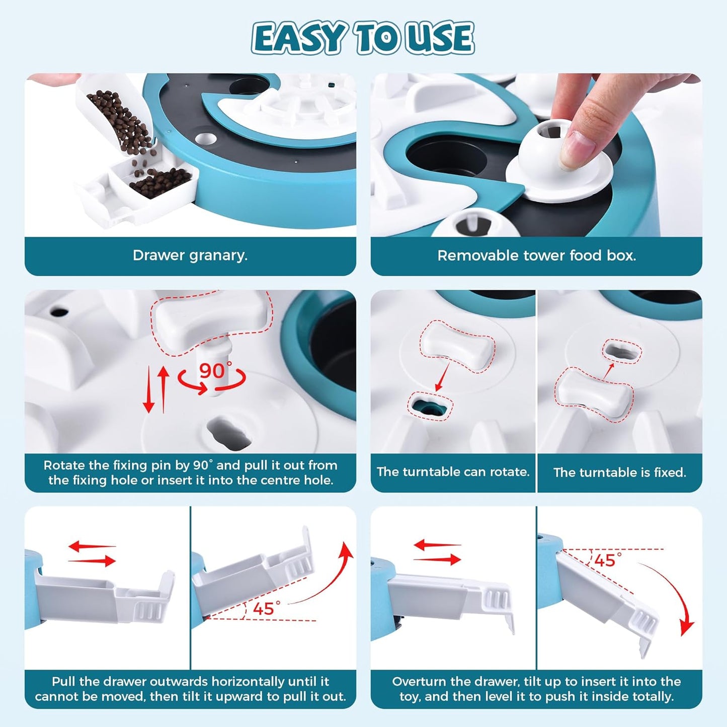 Dog Puzzle Toy Mental Stimulation - Level 3 in 1 Dogs Food Puzzles Toys, Dog Treat Puzzle Feeder (Advanced-Mars Green Brainstorm)