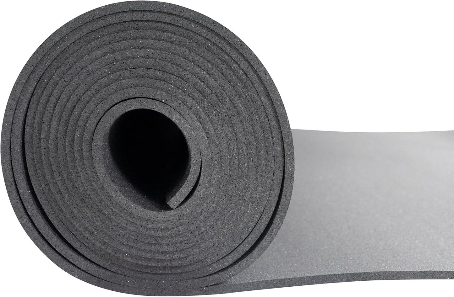 Playsafer Genaflex Rubber Gym Floor Mat, Heavy Duty Commercial Protective Gym Flooring Roll - 8mm Thick (Black, 4' X 10')