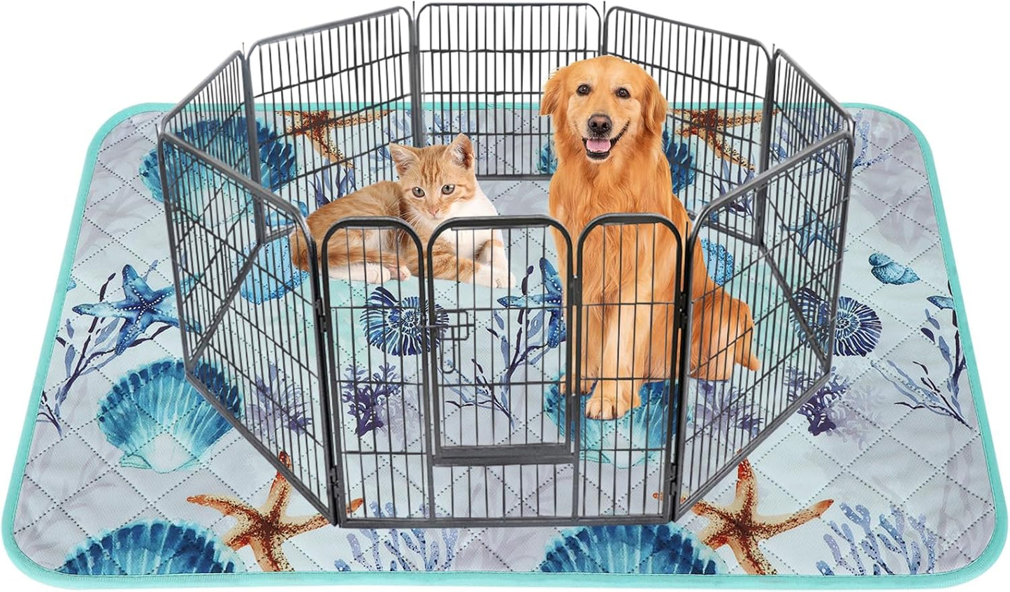 IEUUMLER Washable Pee Pads for Dogs, 1 Pack Reusable Waterproof Puppy Pads, Non-Slip Super Absorbent Dog Training Pad for Playpen Crate Bed EU012