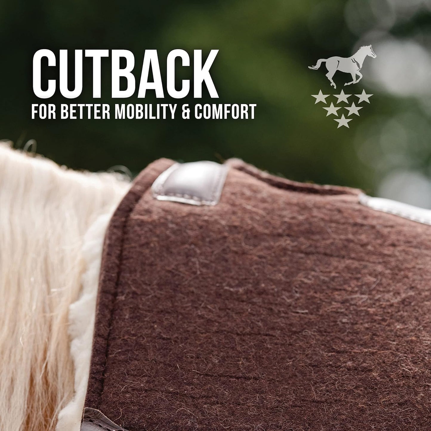 Professional's Choice 100% Steam-Pressed Wool Felt Saddle pad