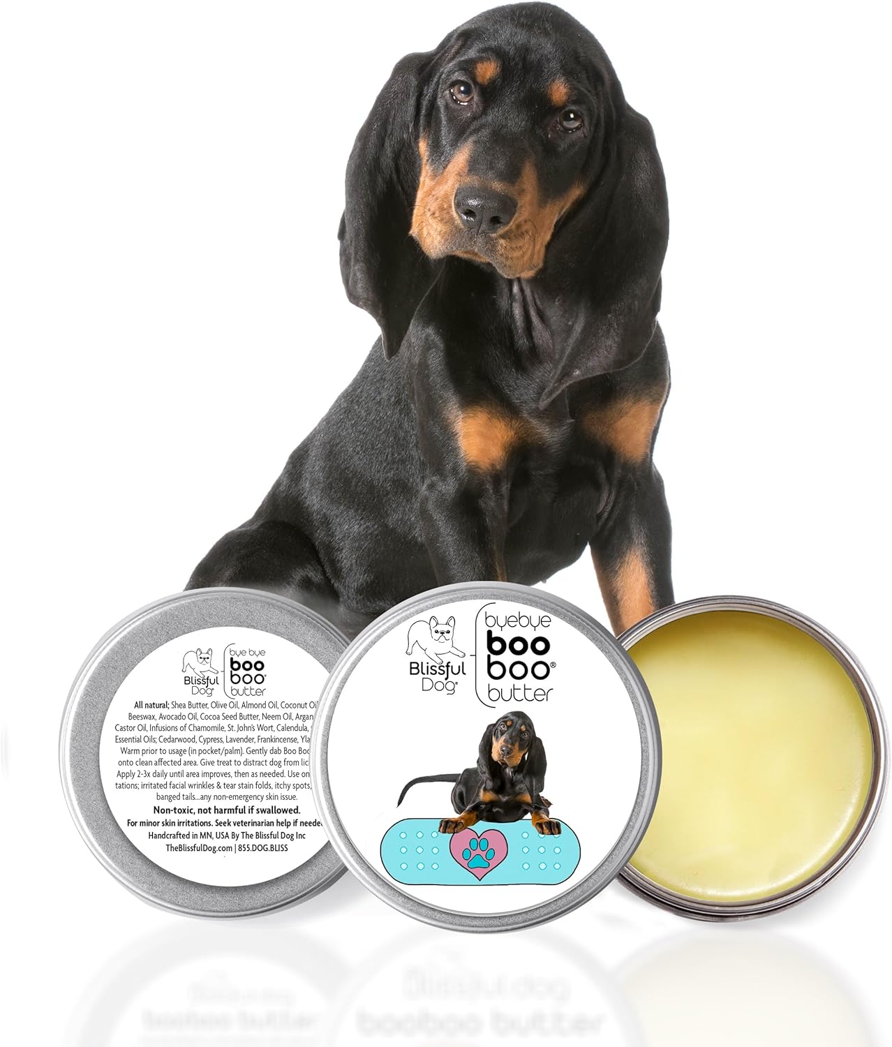 The Blissful Dog Coonhound Boo Boo Butter, 2-Ounce