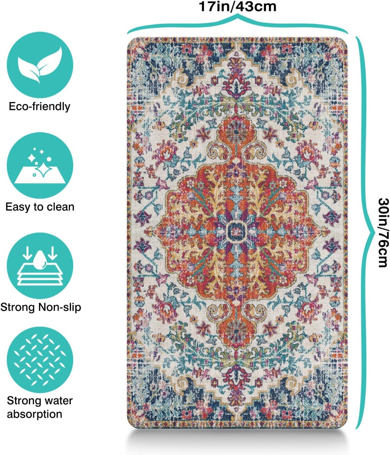 Pet Feeding Mat for Floors Waterproof Dog Mat for Food and Water Absorbent Quick Dry Non Slip mat for Cat Bowls