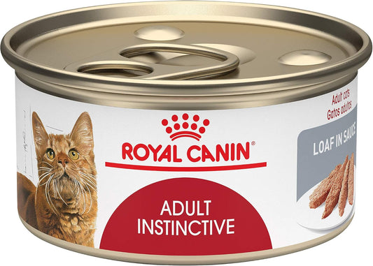 Royal Canin Feline Health Nutrition Adult Instinctive Loaf in Sauce Canned Cat Food, 3 oz can (24-count)