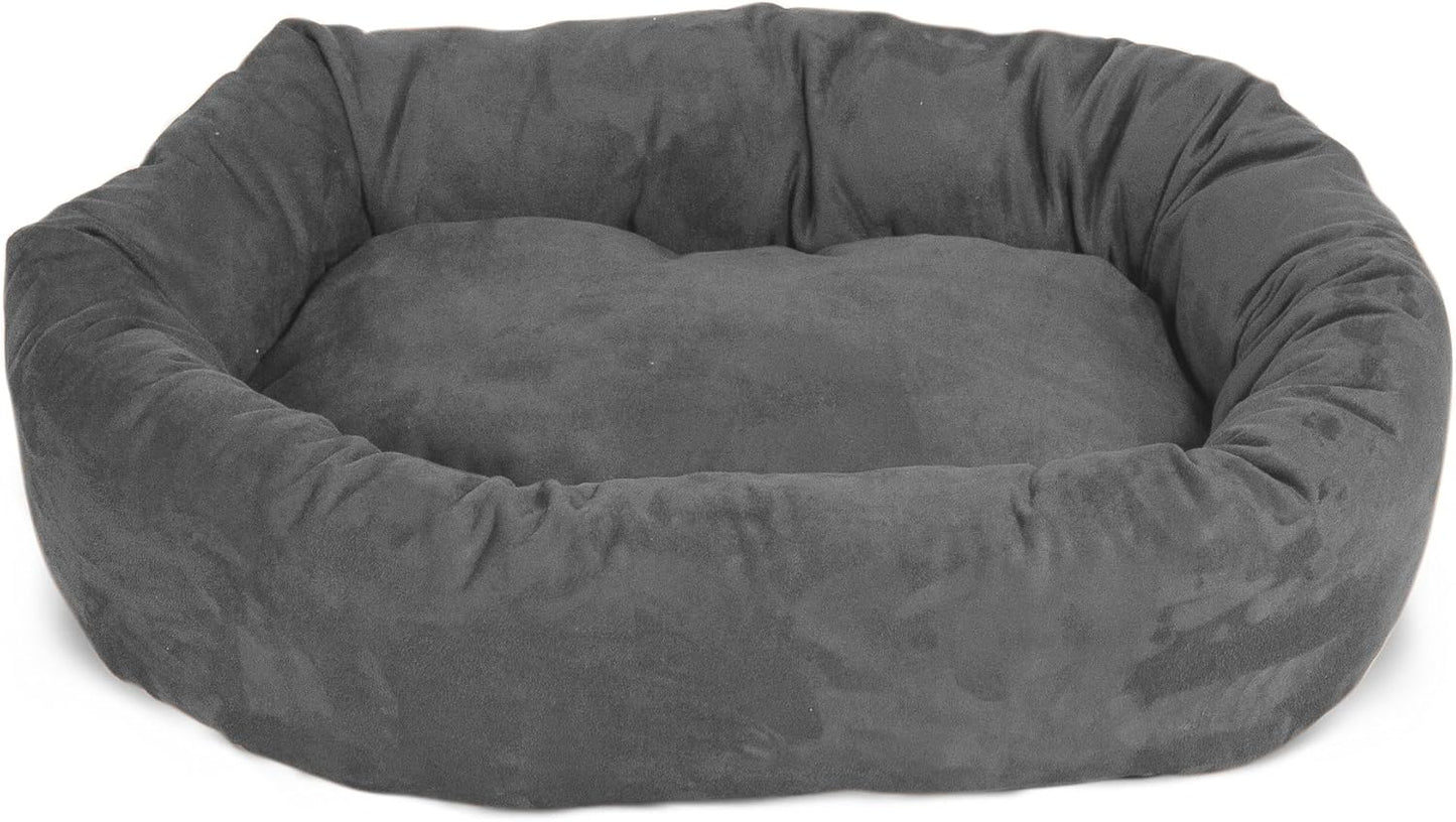 Majestic Pet Villa 24 Inch Shredded Memory Foam Dog Bed for Small Sized Dogs 24x19x7 Inch–Orthopedic Dog Bed - Durable Pet Bed - Washable Small Pet Bed with Head Support-Vintage