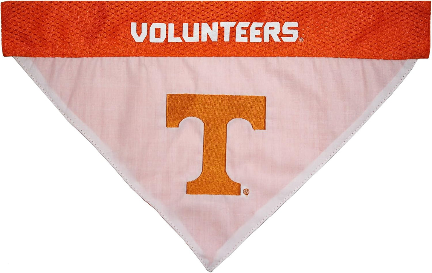 Pets First Collegiate Pet Accessories, Reversible Bandana, Tennessee Volunteers, Small/Medium