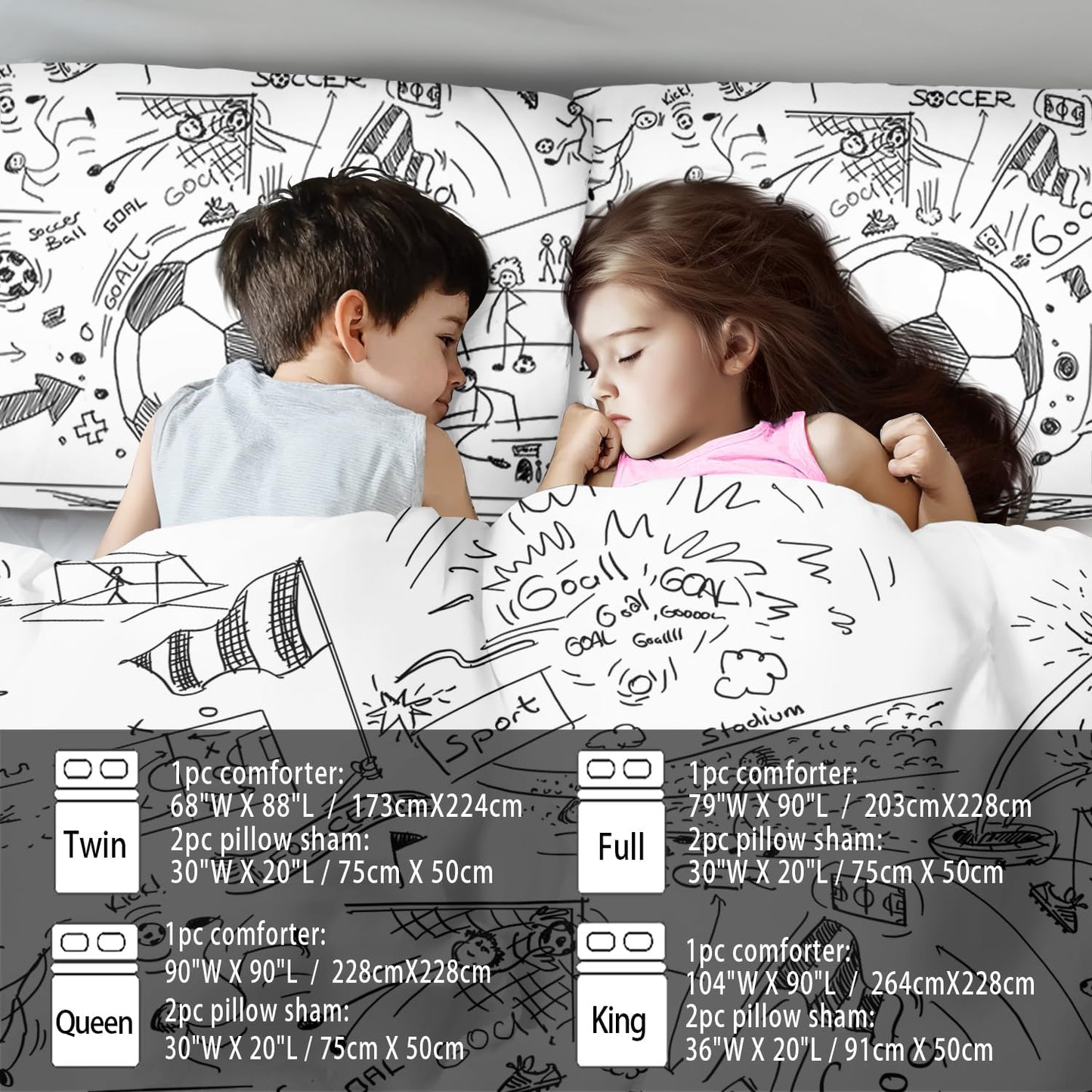 Football Sports Comforter Sets for Boys Queen,Soccer Comforter Sport Bedding for Boys Room,Gaming Bed Soccer Bedding Queen Set,Games Quilt Bedroom Bed Decor Kids and Teen