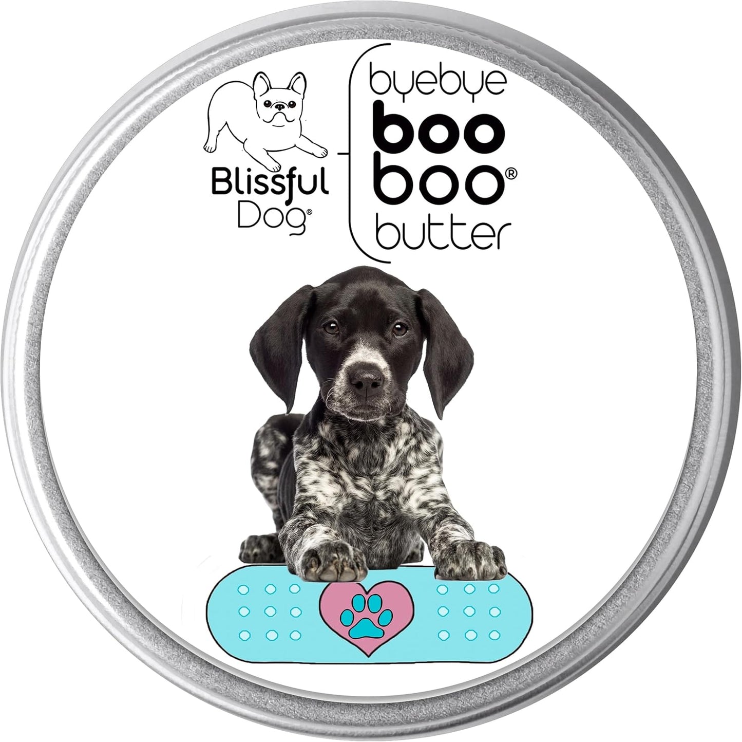 The Blissful Dog 4 oz TIN German Shorthaired Pointer Booboo Butter
