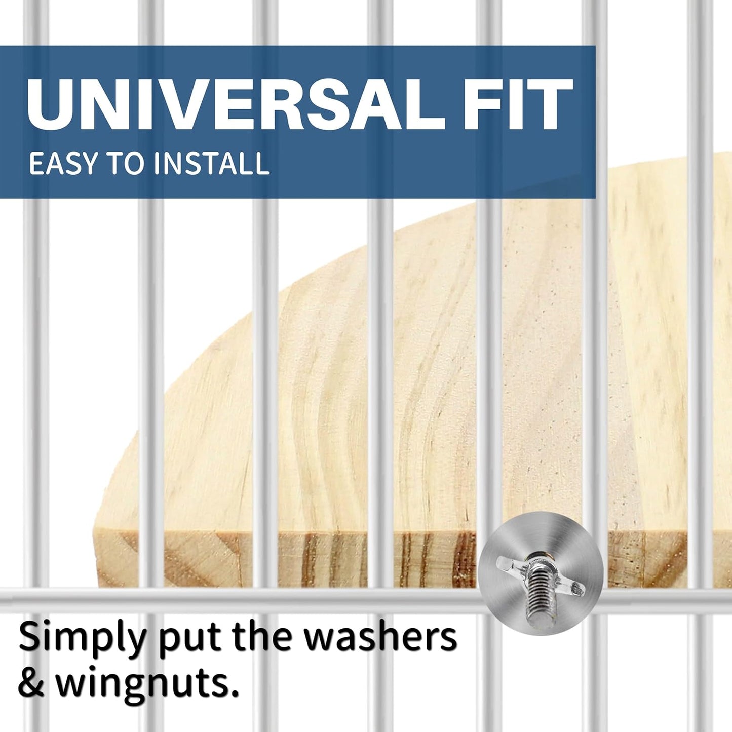 Bird Perch Corner Stand for Bird Cage Corner Platform Wood Bird Perches Corner Shelf Rest for Birds Parrots Cockatiels and Other Animal Pet Cages