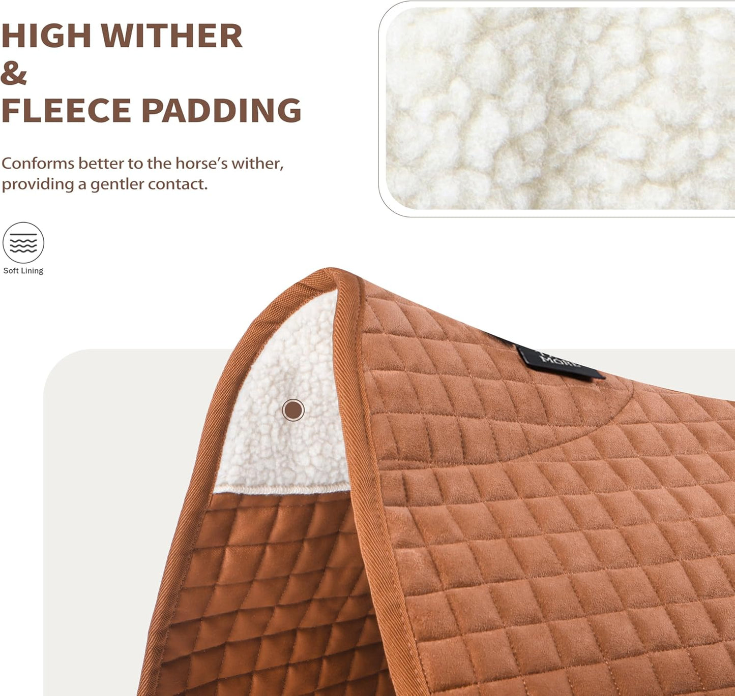 Tackmore Western Saddle Pad Breathable, Shock-Absorbing Saddle Pad