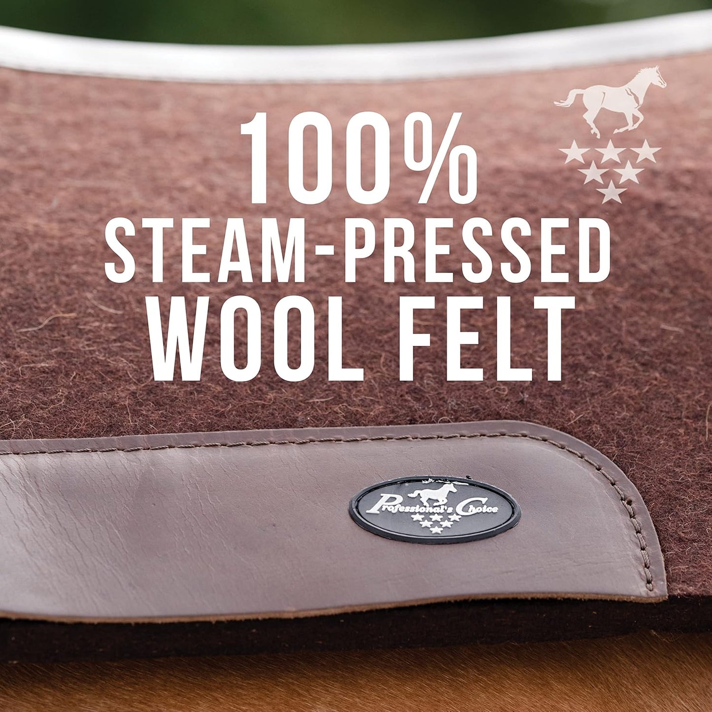 Professional's Choice 100% Steam-Pressed Wool Felt Saddle pad