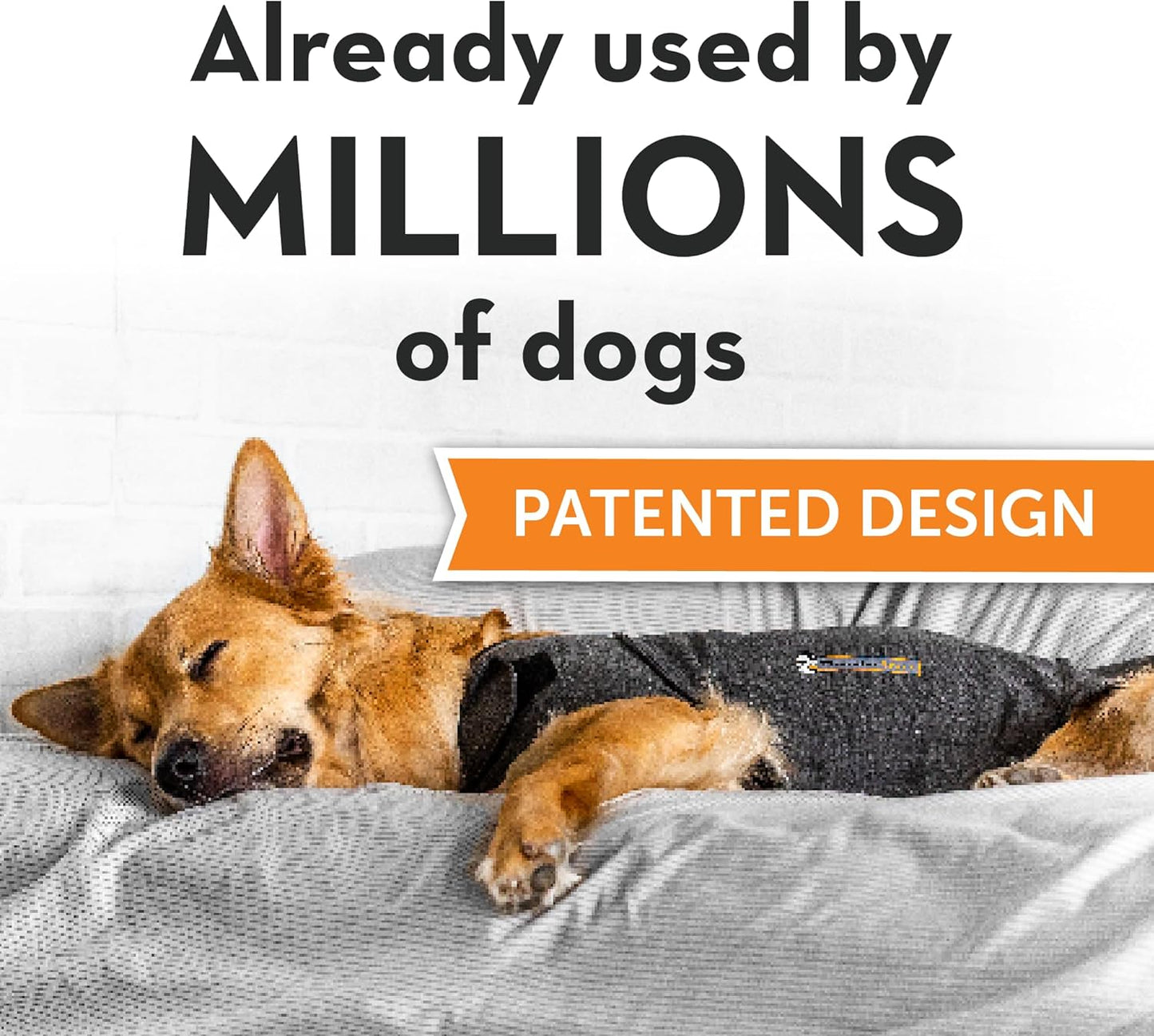 ThunderShirt for Dogs, Medium, Heather Gray Classic - Dog Anxiety Relief Calming Vest