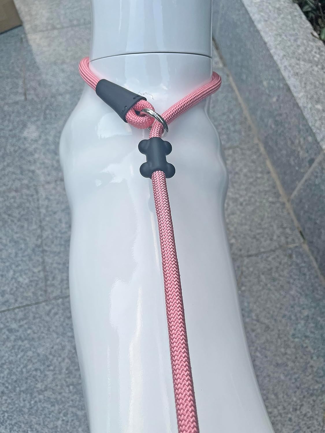 Slip Lead Dog Leash，Strong Nylon Rope Leash and Padded Handle,No Pull Outdoor Walking Training Lead for Small Medium Large Dogs (Pink, 1/2"×4ft)