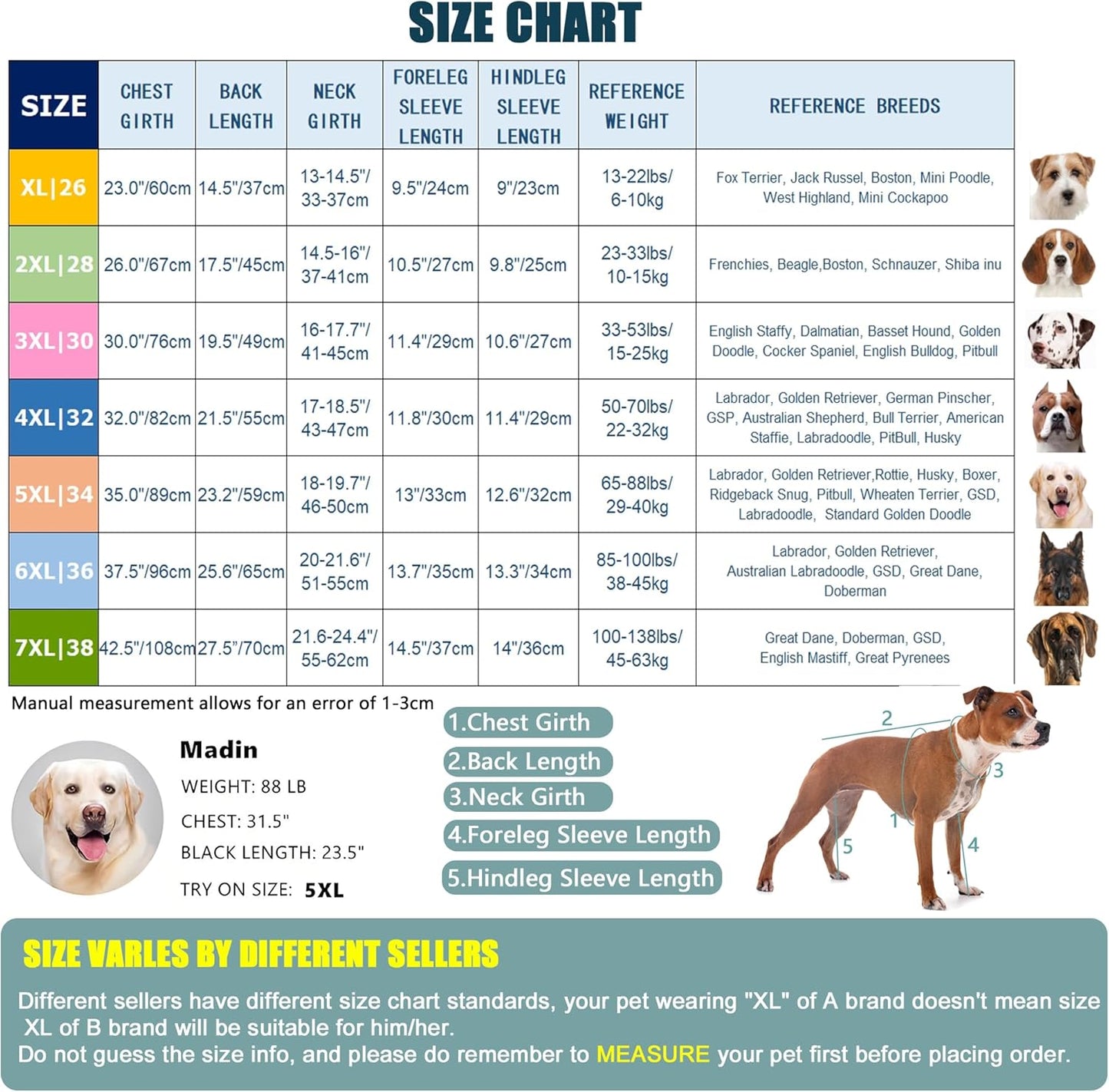 Yeapeeto Dog Onesie Surgery Recovery Suit for Large Medium Bodysuit Dogs Pajamas PJS Full Body for Shedding, Prevent Licking, Wound Protection, Cone Alternative… (Red Pink, 6X-Large (Pack of 1))