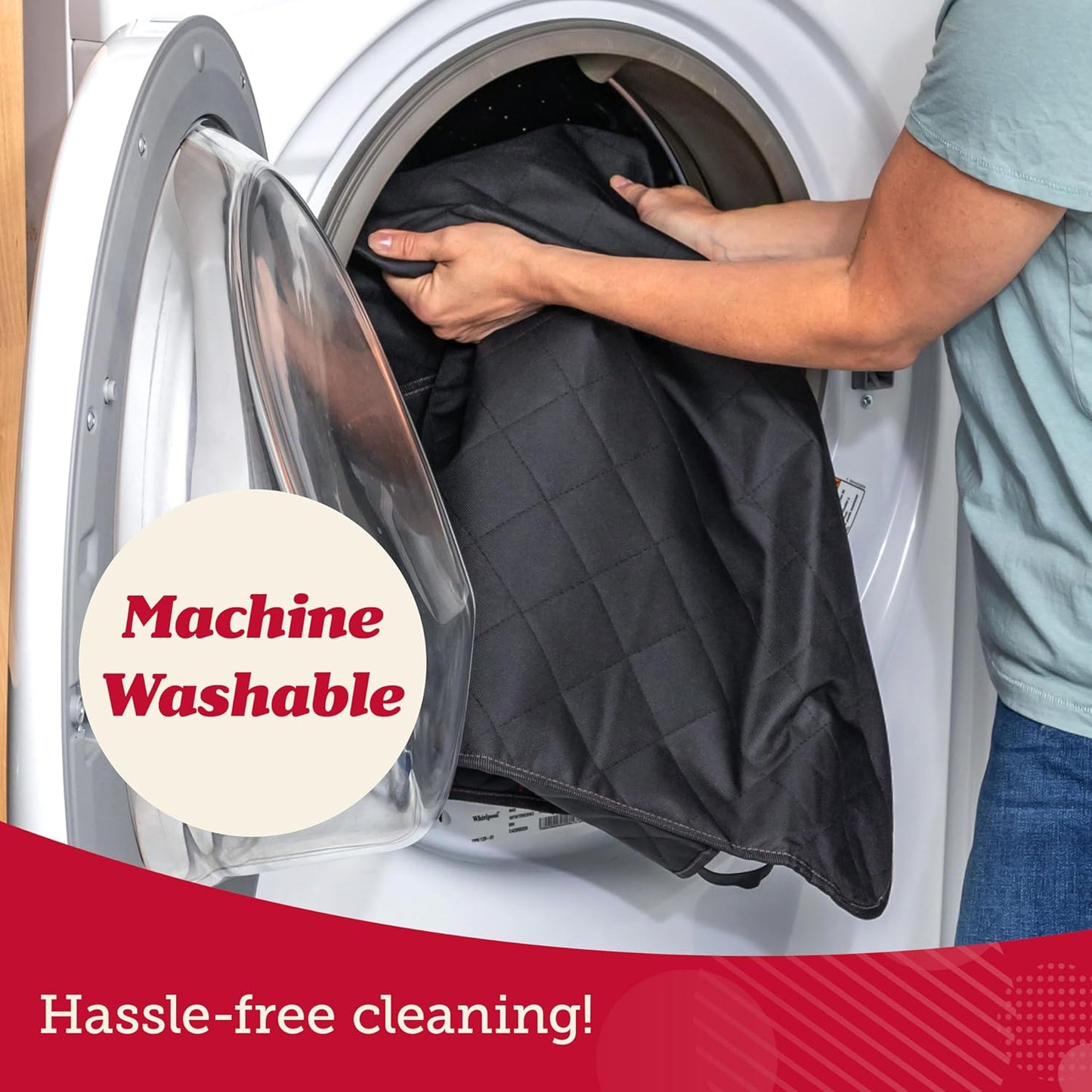 Lusso Gear Dog Car Seat Cover - Non-Slip Waterproof Back Bench Protector for SUV, Car, Truck - Basic Edition Black for Dogs - Camping Gear - Back Seat Covers for SUV