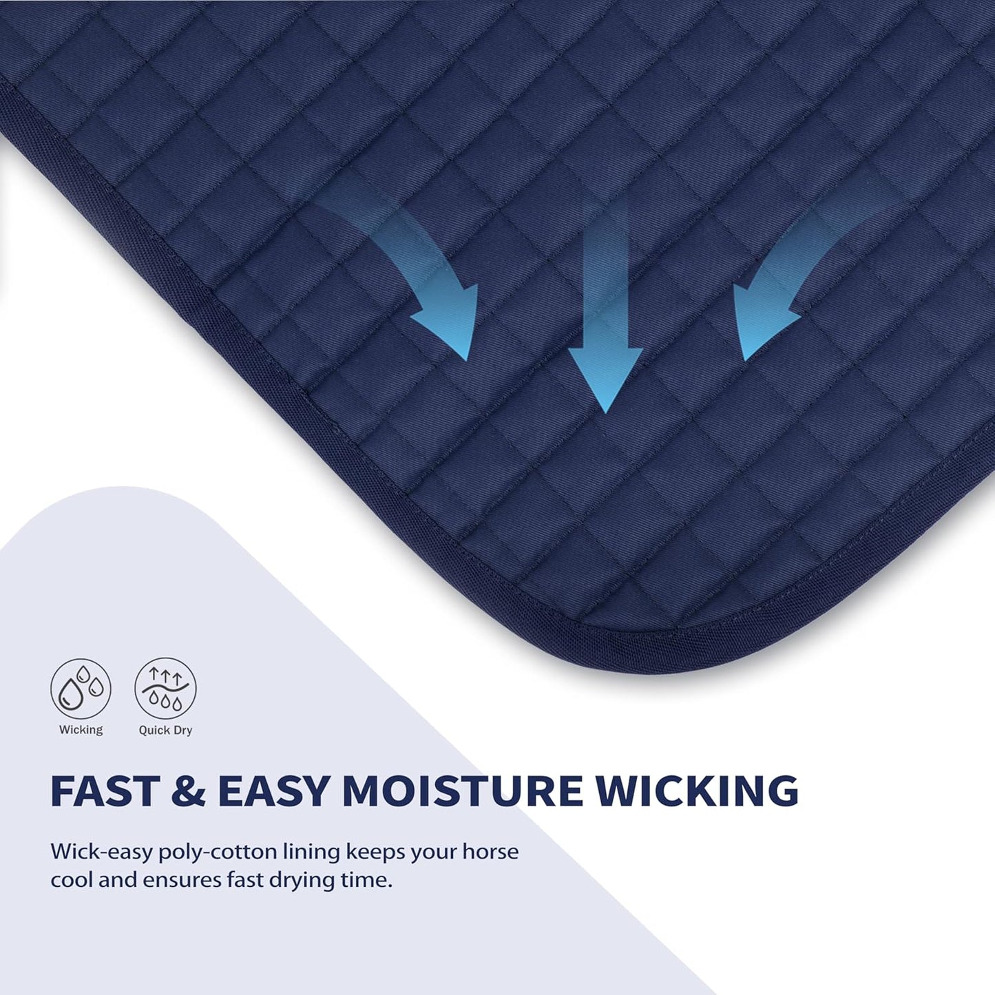 Tackmore Western Saddle Pad Breathable, Shock-Absorbing Saddle Pad