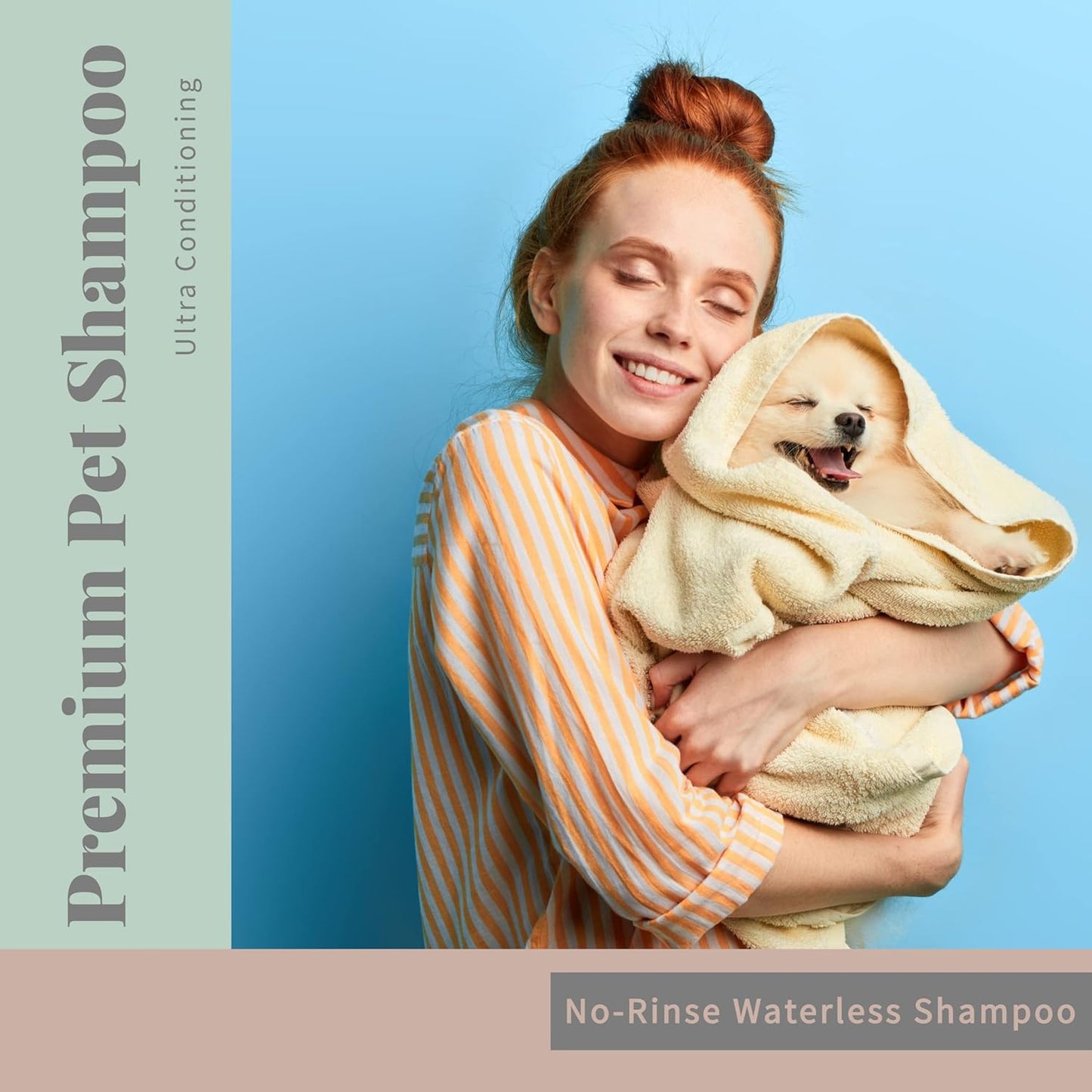 Begley's No Rinse Waterless Pet Shampoo, Bathless Cleaning, Deodorizing, and Odor Removal for a Shiny, Fresh Smelling Coat - Effective for Dogs, Puppies, and Cats - Refill, Fresh Lavender