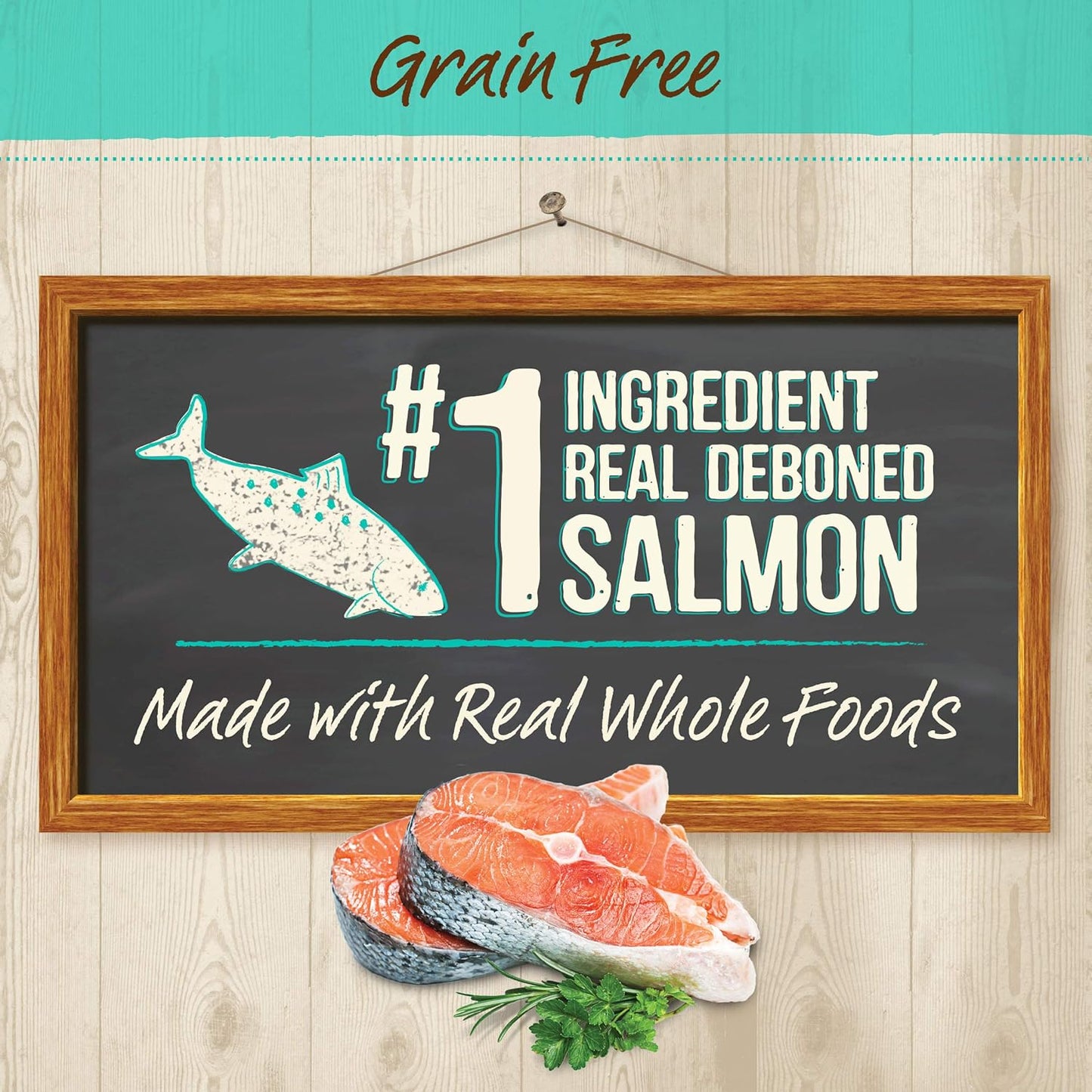 Merrick Purrfect Bistro Grain Free Natural Dry Cat Food For Adult Cats, Real Salmon And Sweet Potato Recipe - 7 lb. Bag