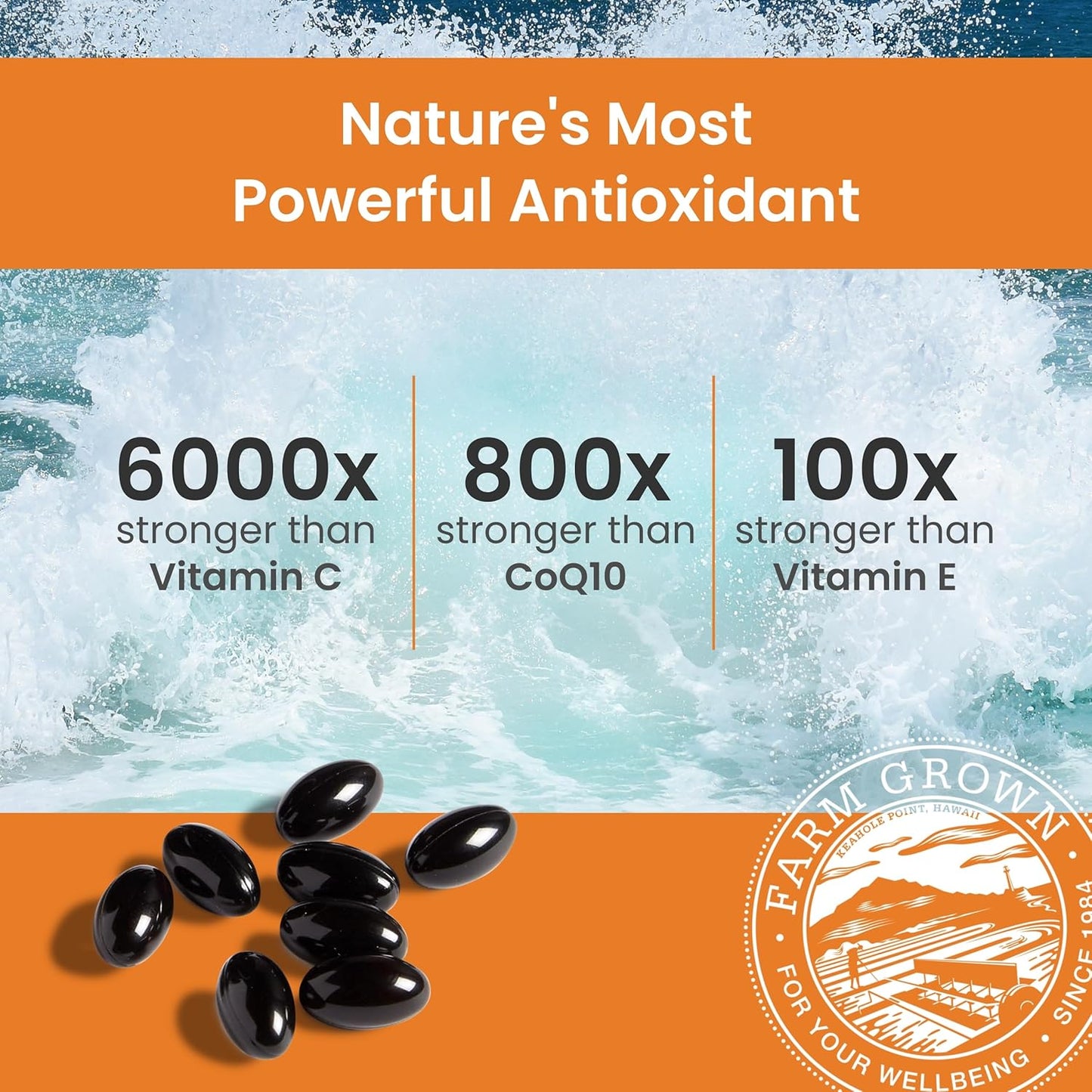 Nutrex Hawaii Vegan BioAstin Hawaiian Astaxanthin - 4mg, 120 Softgels - Farm-Direct Premium Antioxidant Supplement to Support Eye, Skin, Joint & Immune System Health - Vegan, Non-GMO & Gluten-Free