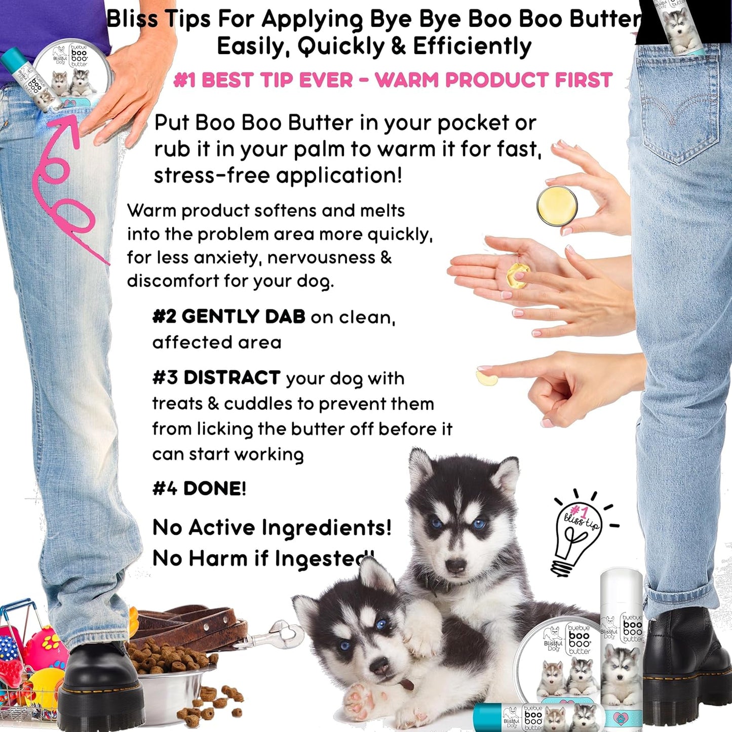 The Blissful Dog .15 oz Tube Husky Booboo Butter