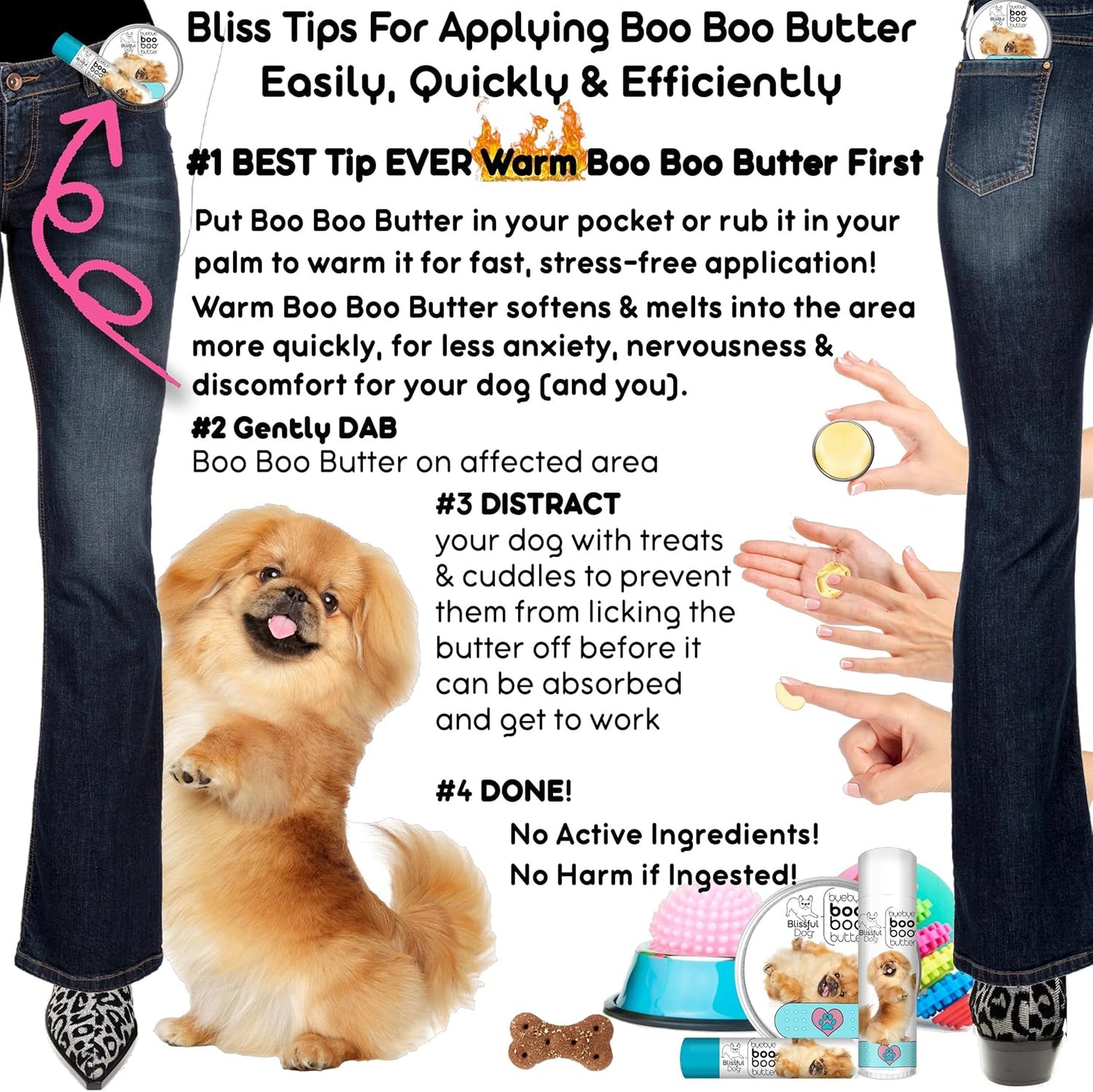 The Blissful Dog .15 oz Tube Pekingese Booboo Butter