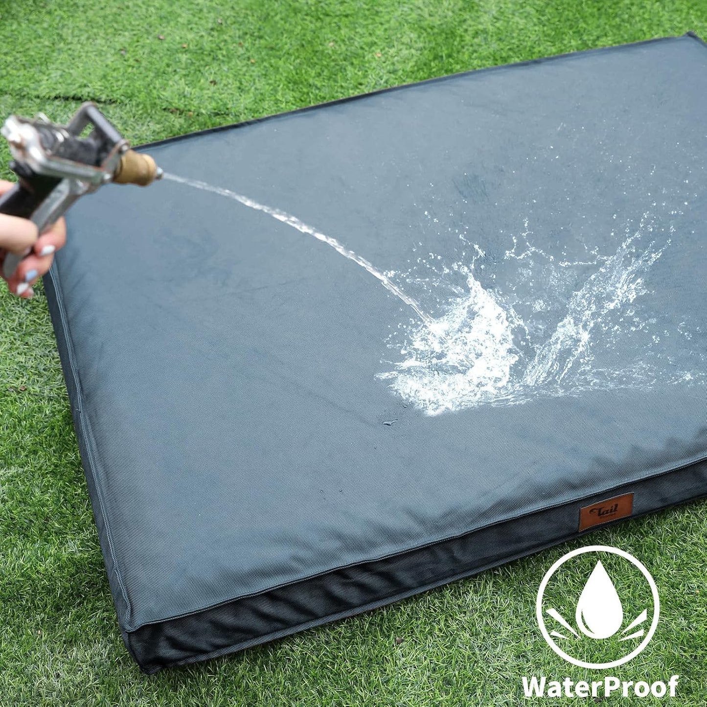 Dog Beds for Large Dogs, Orthopedic Dog Bed for Extra Large Dogs, Big Waterproof Pet Bed with Washable Removable Oxford Cover, Blue