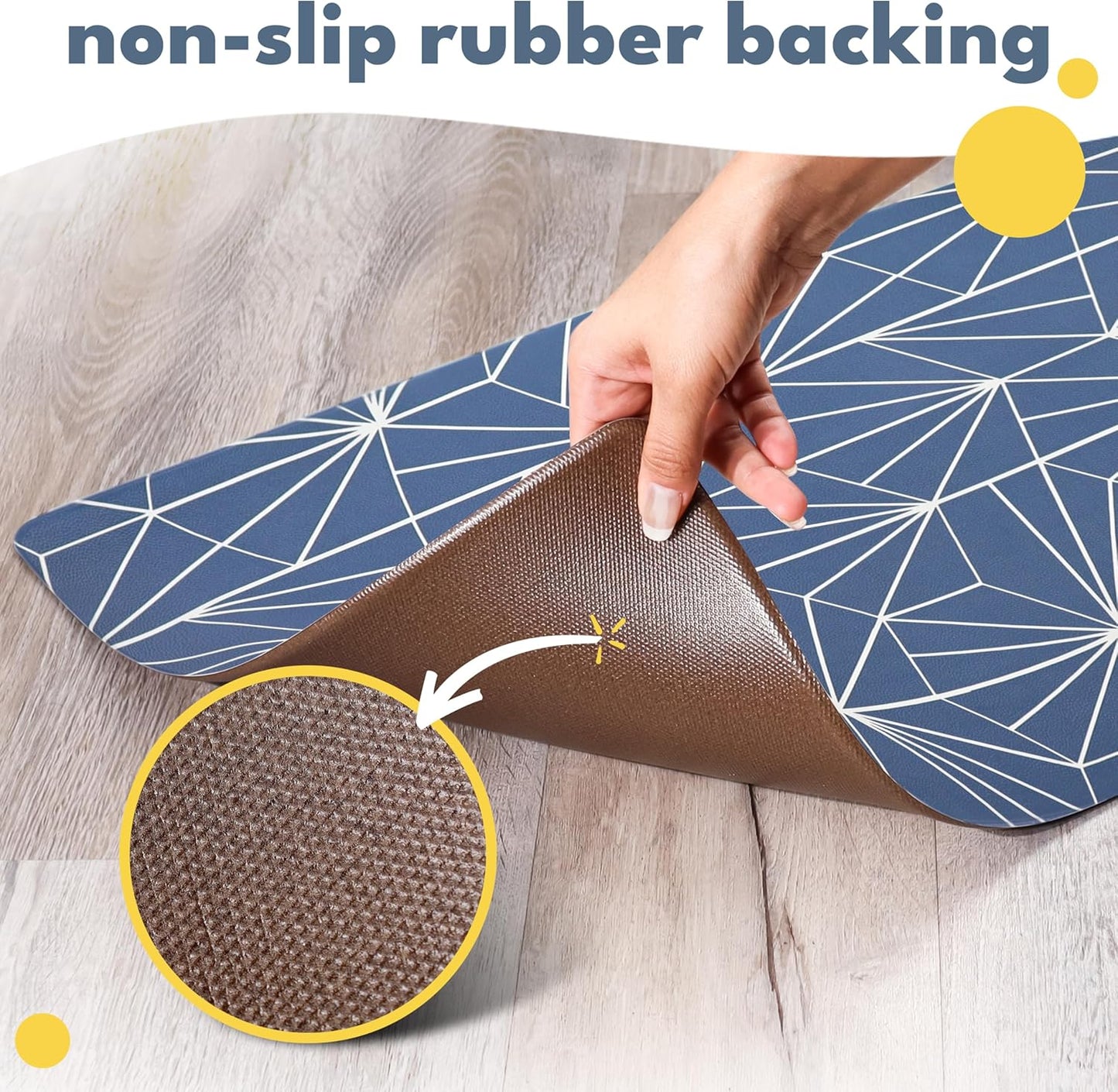 NALALAS Large Dog Mat for Food and Water, Cat Feeding Mat | Large Waterproof Dog Bowl Mat | Non-Slip Pet Food Mat for Floors | Pet Mats for Food and Water | Easy to Clean