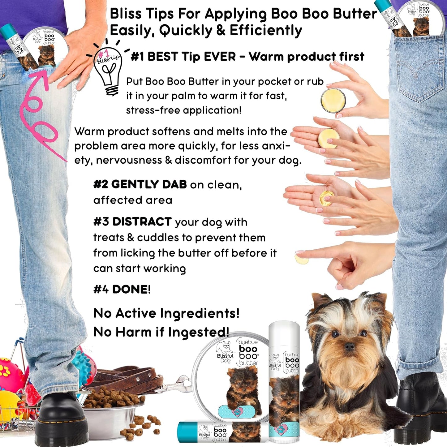 The Blissful Dog 2 oz TIN Yorkshire Terrier Booboo Butter