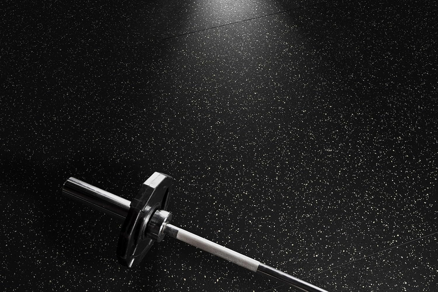 Playsafer Genaflex Rubber Gym Floor Mat, Heavy Duty Commercial Protective Gym Flooring Roll - 8mm Thick (Black, 4' X 10')